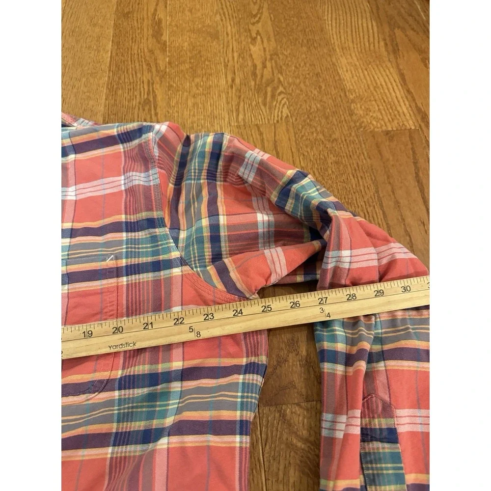 Polo Ralph Lauren Men's Long Sleeve Button-down XL Pink Shirt Plaid Pockets Work